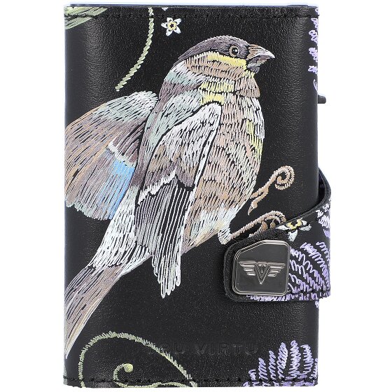 Tru Virtu Custodia per carte di credito RFID in pelle 6,5 cm