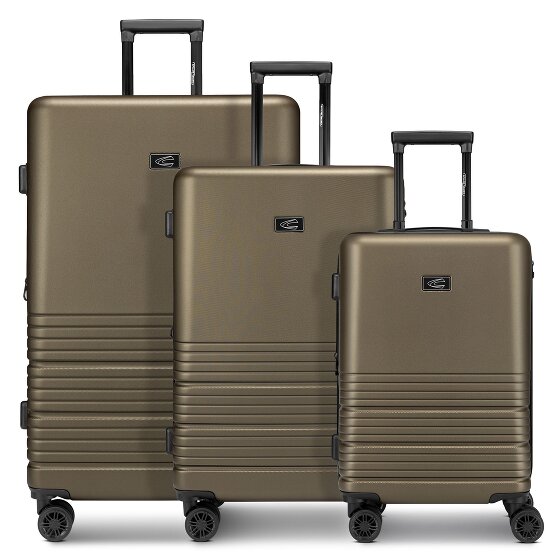 camel active Hanoi 4 ruote Set di valigie 3 pezzi con piega di espansione