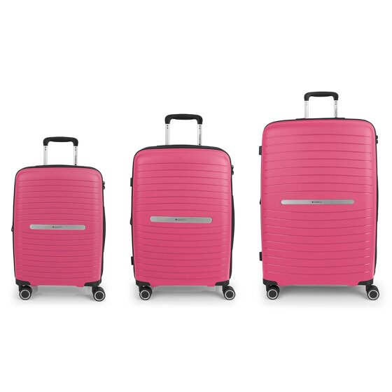 Gabol Shinyuu 4 ruote Set di valigie 3 pezzi con piega di espansione