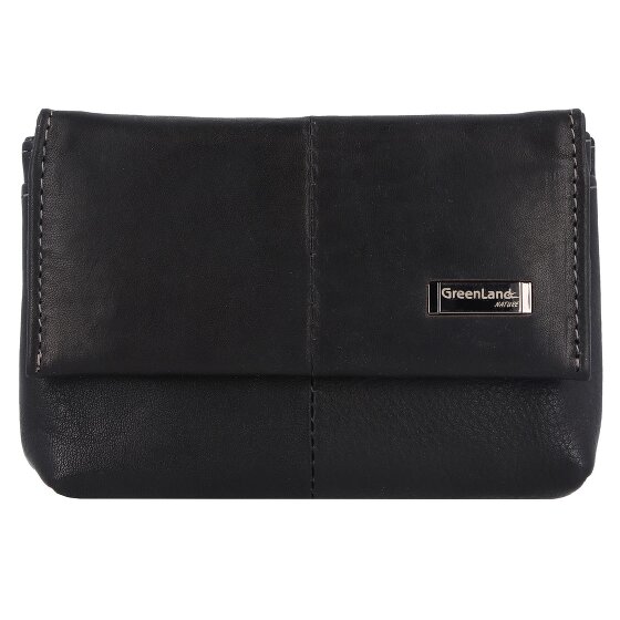 Greenland Nature Portachiavi in nappa nera RFID in pelle 11,5 cm