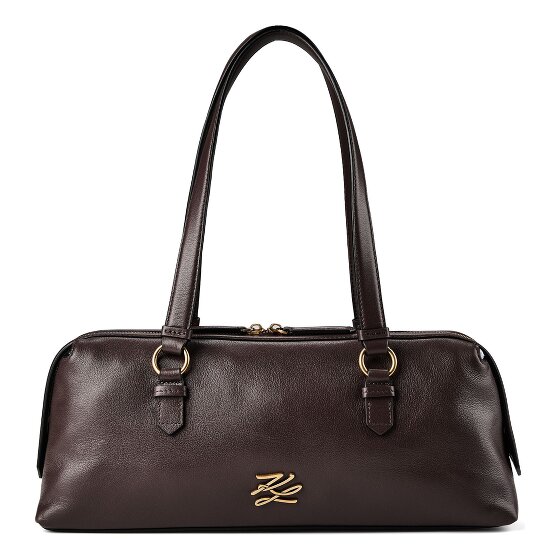 Karl Lagerfeld Autograph Borsa a spalla Vera Pelle 35 cm