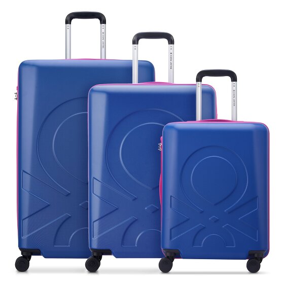 Delsey Paris x United Colors of Benetton Fabrica Set di valigie a 4 ruote 3 pezzi.