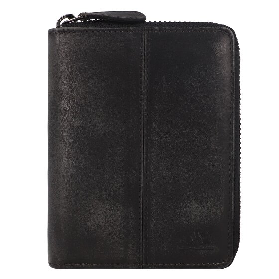 Greenburry Destressed Portafoglio Protezione RFID Pelle 13 cm