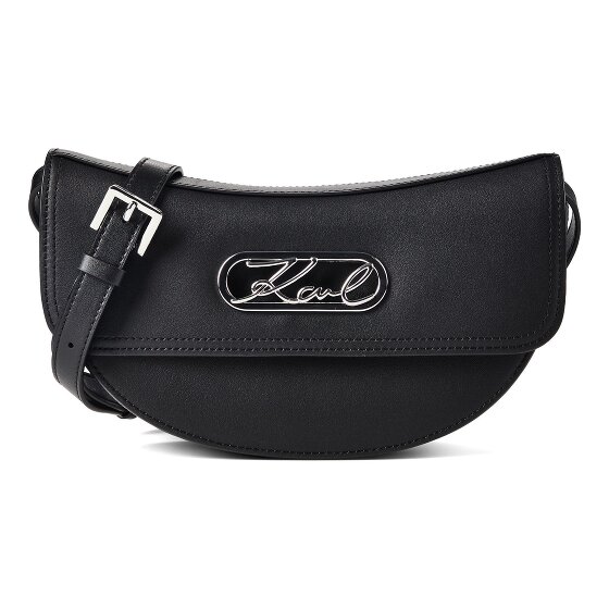 Karl Lagerfeld Signature Borsa a tracolla Vera Pelle 25 cm