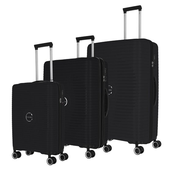 Travelite Orbita 4 ruote Set di valigie 3 pezzi con piega di espansione