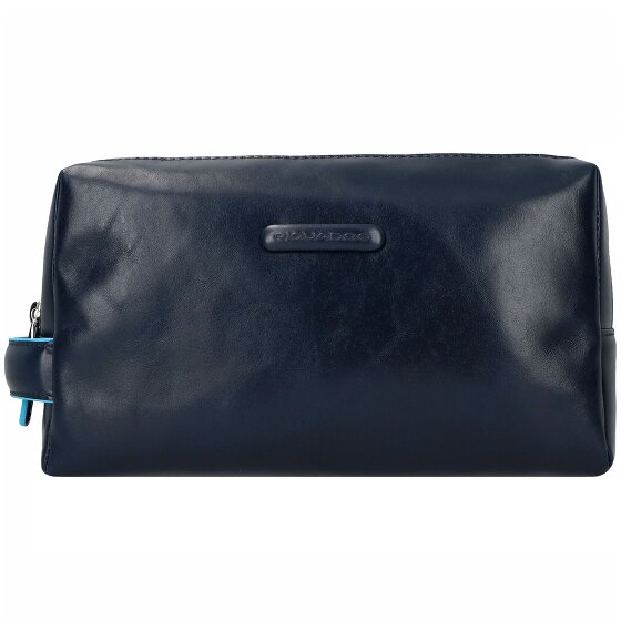 Piquadro Blue Square Borsa da toilette Vera Pelle 25 cm