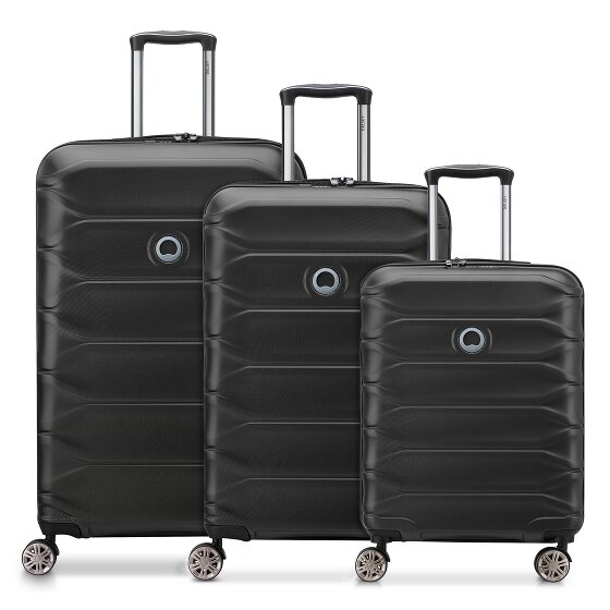 Delsey Paris Meteor 4 ruote Set di valigie 3 pezzi con piega di espansione