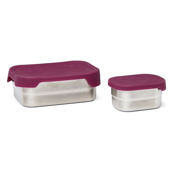 Ergobag Set di scatole per il pranzo in acciaio inox 2 pz. 17 cm Ergobag Set di scatole per il pranzo in acciaio inox 2 pz. 17 cm