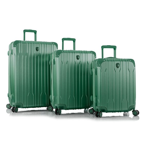 Heys Xtrak 4 ruote Set di valigie 3 pezzi con piega di espansione