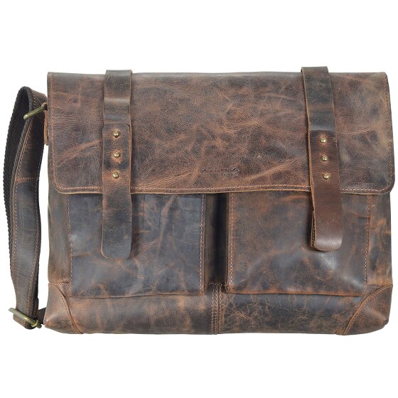 Greenland Nature Messenger classico in pelle 41 cm