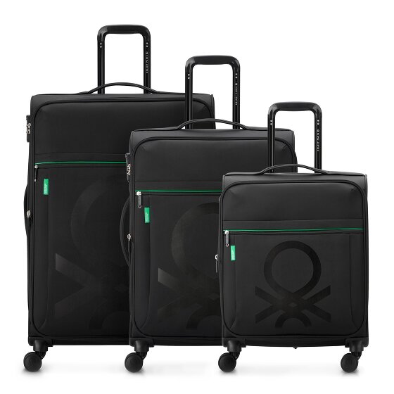 Delsey Paris x United Colors of Benetton Colour Block Set di valigie a 4 ruote 3 pezzi.