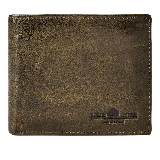 Greenburry Newport Portafoglio Protezione RFID Pelle 11 cm