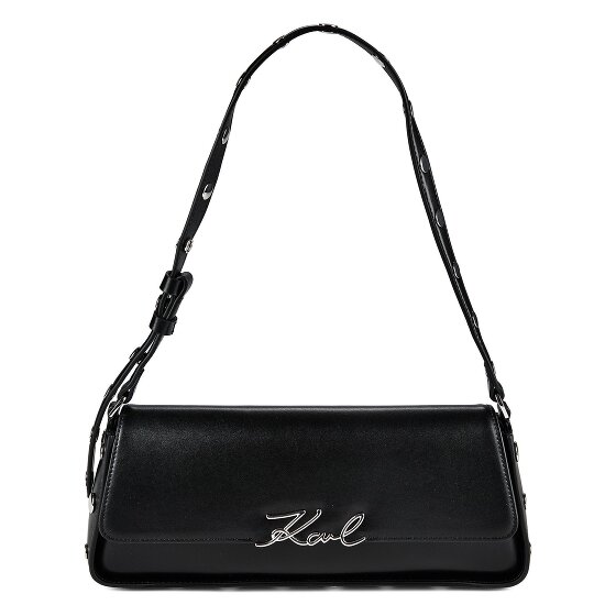 Karl Lagerfeld Signature Borsa a spalla Vera Pelle 32 cm