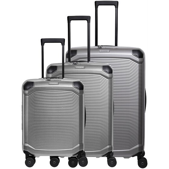 Travelite Millennium 4 ruote Set di valigie 3 pezzi con piega di espansione
