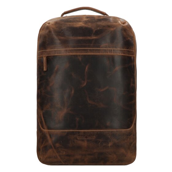 Greenburry Zaino da viaggio vintage in pelle 48 cm scomparto per laptop