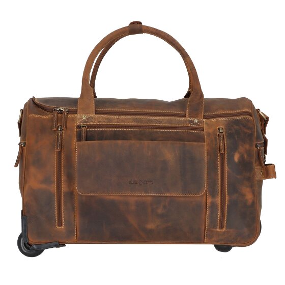 Greenburry Vintage 2 ruote Borsa da viaggio Pelle 32 cm