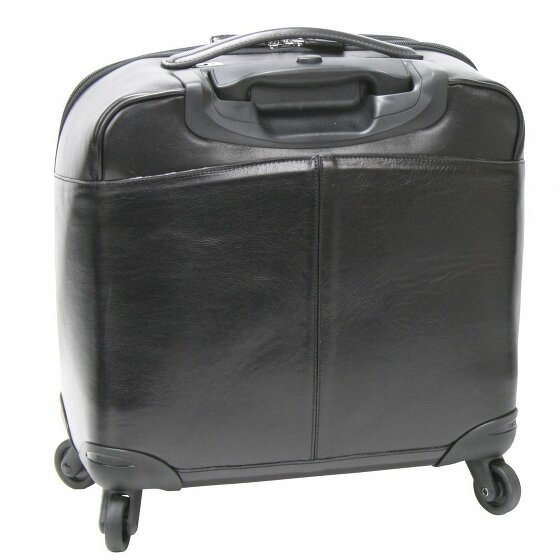 Bric's Life Pelle Trolley business a 4 ruote in pelle 43 cm Scomparto per laptop