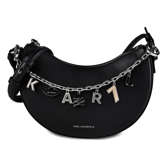 Karl Lagerfeld Autograph Borsa a tracolla Vera Pelle 23 cm
