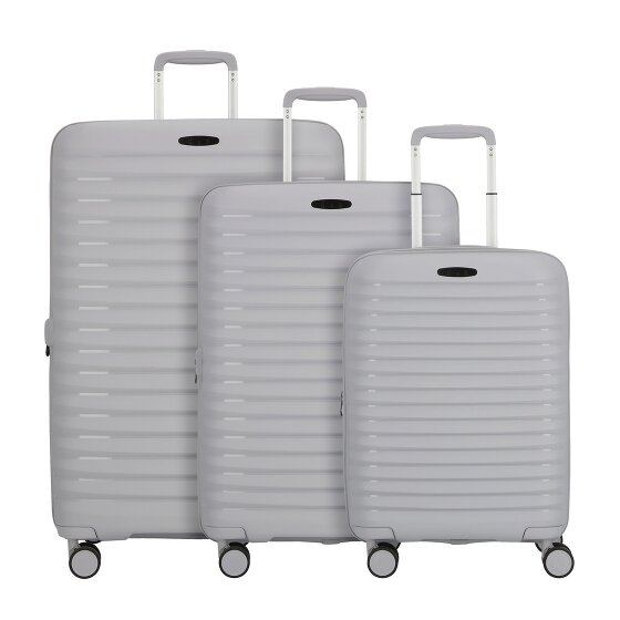 d&n Travel Line 4500 4 ruote Set di valigie 3 pezzi con piega di espansione