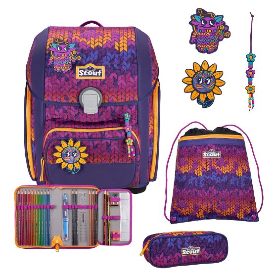 Scout Set di cartelle per la scuola Genius 4 pezzi Superflask