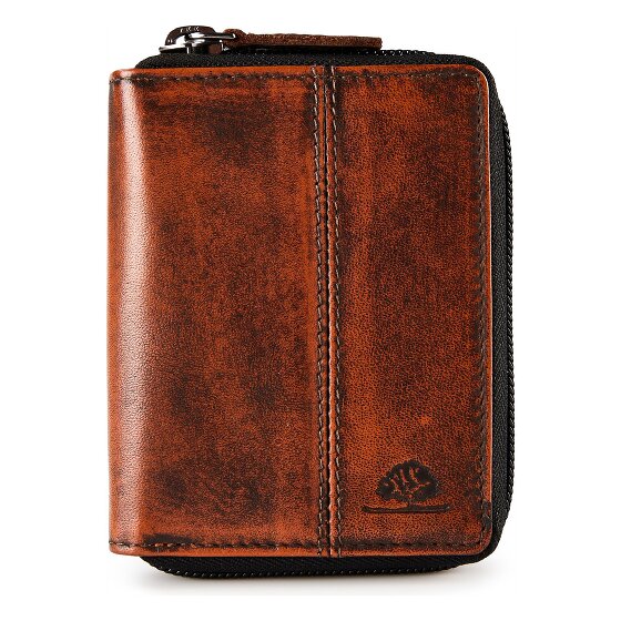 Greenburry Destressed Portafoglio Protezione RFID Pelle 10.5 cm