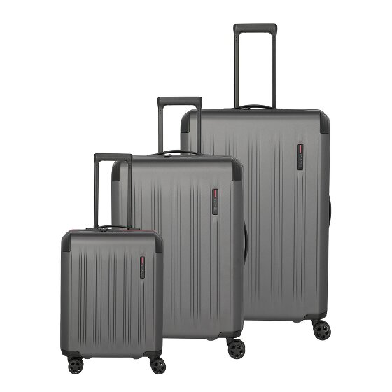 Travelite Dynamiic 4 ruote Set di valigie 3 pezzi con piega di espansione
