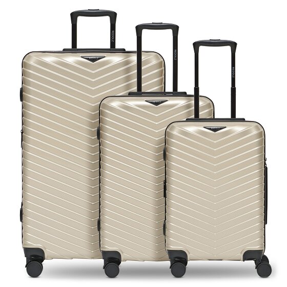 Redolz Essentials 18 4 ruote Set di valigie 3 pezzi con piega di espansione