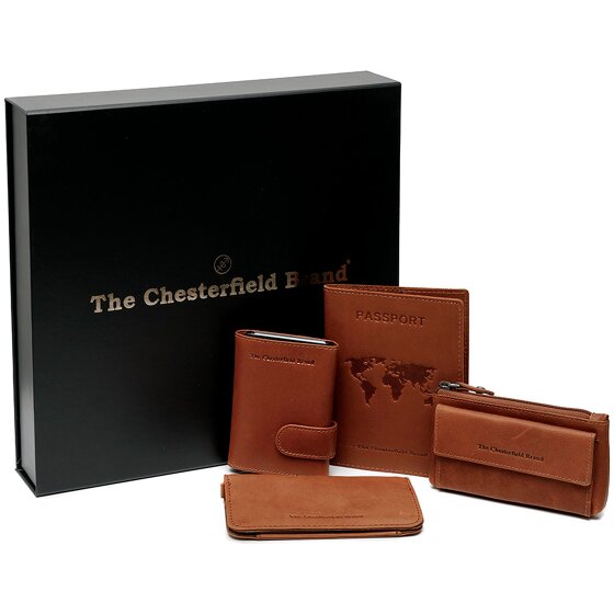 The Chesterfield Brand Porta carte di credito 4 pezzi in pelle 7 cm