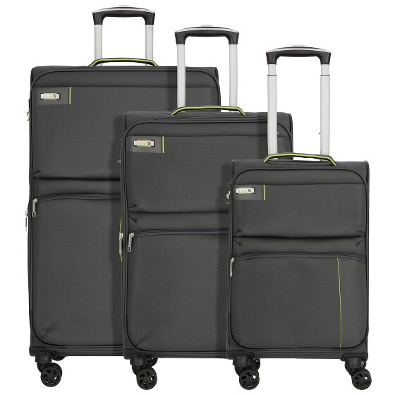 d&n Travel Line 6704 4 ruote Set di valigie 3 pezzi