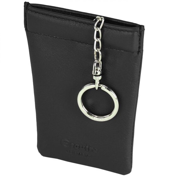 Esquire Portachiavi con logo in pelle 8 cm