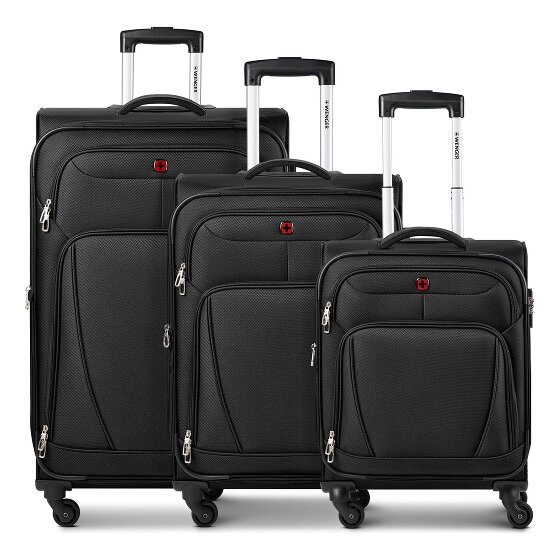 Wenger Beaumont 4 ruote Set di valigie 3 pezzi con piega di espansione