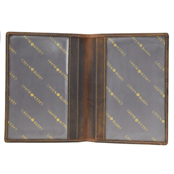 Greenburry Porta carte d'identità vintage in pelle 11,5 cm
