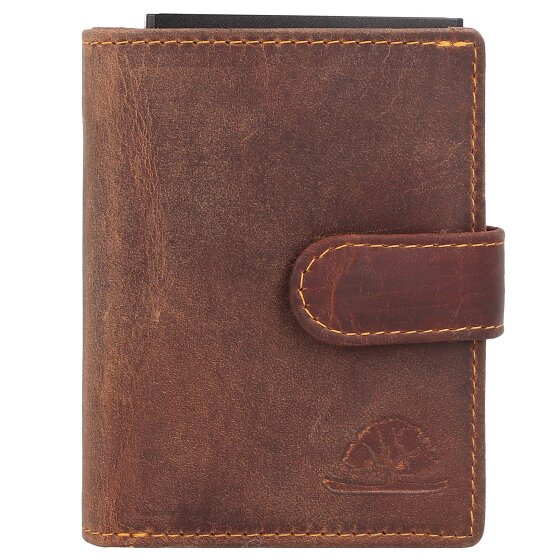 Greenburry Portafoglio originale vintage RFID in pelle 8 cm