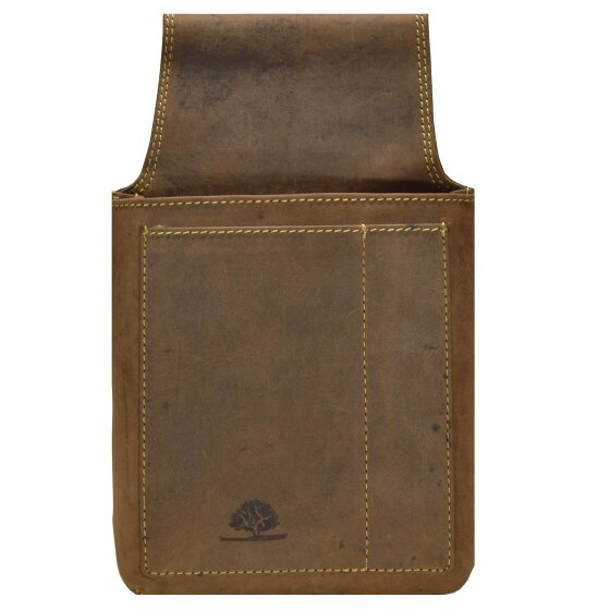 Greenburry Marsupio vintage - Portafoglio da cameriere in pelle 14,5 cm