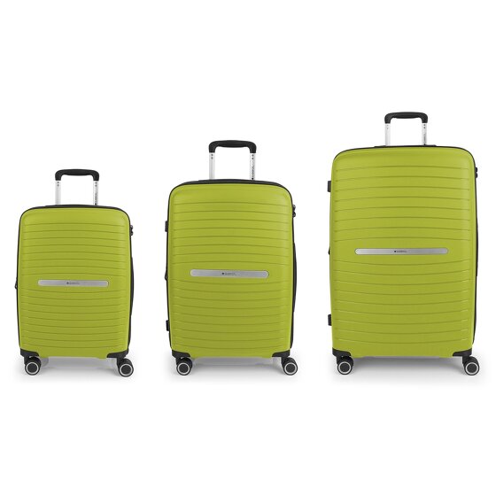 Gabol Shinyuu 4 ruote Set di valigie 3 pezzi con piega di espansione
