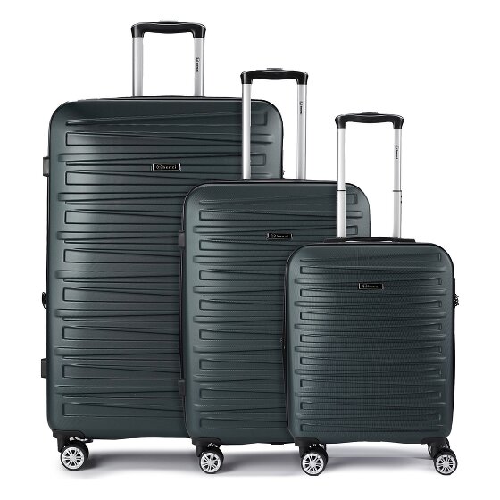 Benzi 5493 4 ruote Set di valigie 3 pezzi con piega di espansione