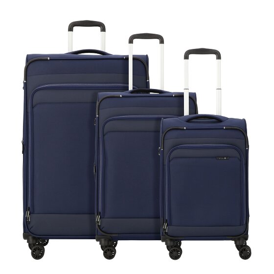 d&n Travel Line 9504 4 ruote Set di valigie 3 pezzi con piega di espansione