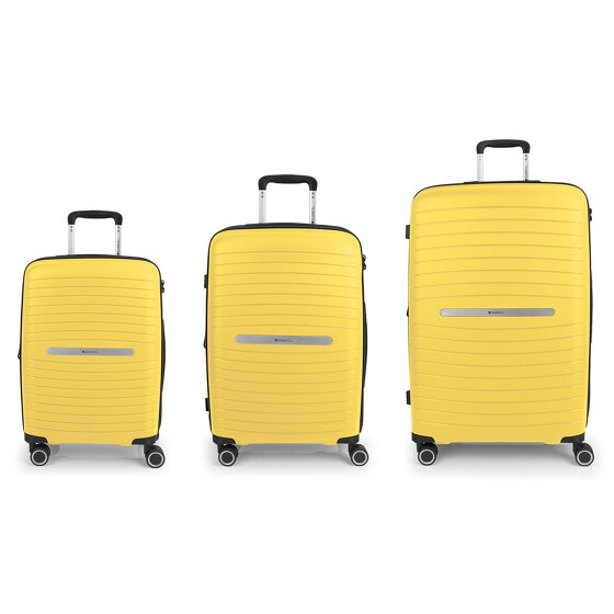 Gabol Shinyuu 4 ruote Set di valigie 3 pezzi con piega di espansione