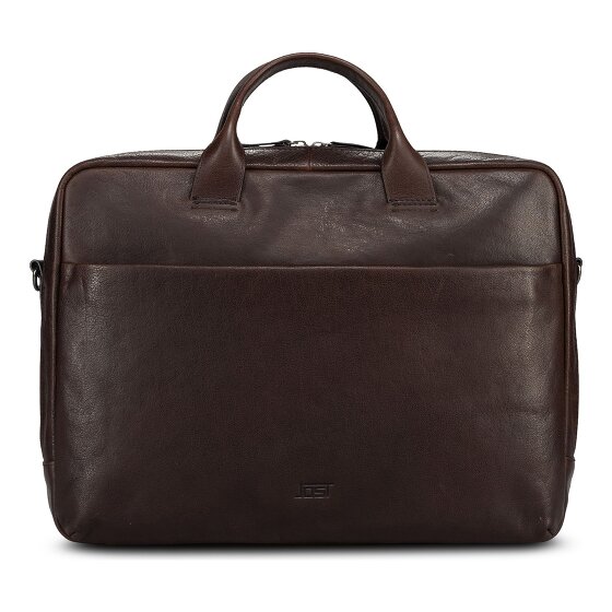 Jost Glasgow Valigetta Vera Pelle 40 cm Vano porta PC