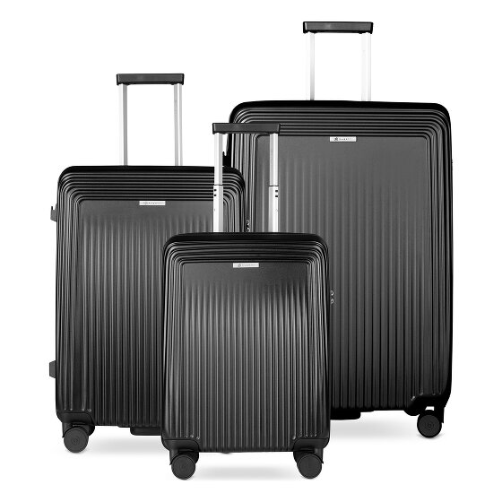 bugatti Linea 4 ruote Set di valigie 3 pezzi