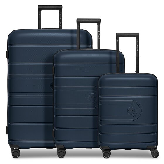 Redolz Essentials 11 4 ruote Set di valigie 3 pezzi con piega di espansione