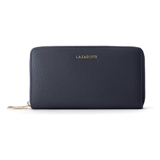 Lazarotti Portafoglio Bologna XL con zip in pelle 19 cm