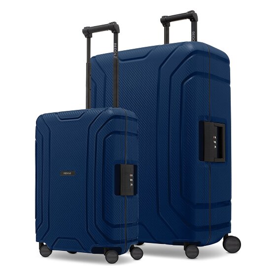 Redolz Essentials 15 Set di valigie da 4 ruote con 4 ruote S+L con chiusura a tre punti