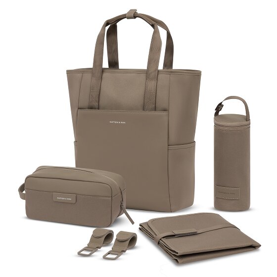 Kapten & Son Set di borse fasciatoio Lindby 4 pezzi con scomparto per laptop