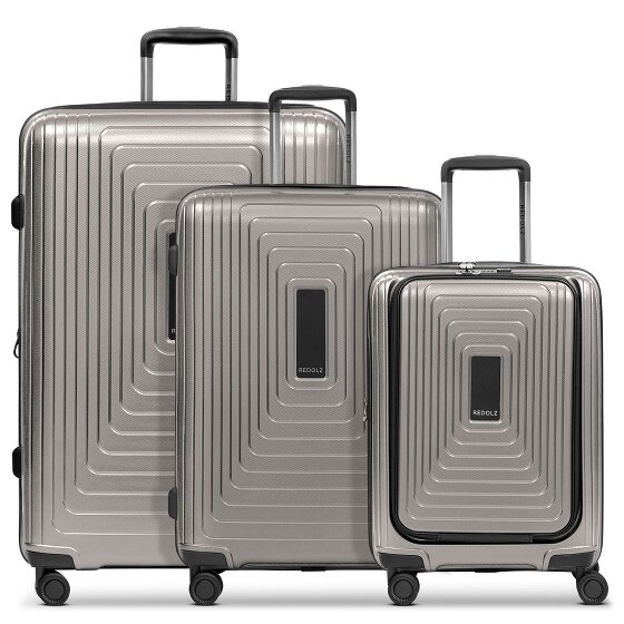 Redolz Essentials 14 4 ruote Set di valigie 3 pezzi con piega di espansione