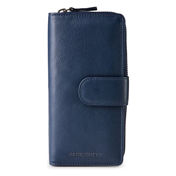 Jack Kinsky Livorno 1026 Portafoglio Protezione RFID Vera Pelle 19 cm