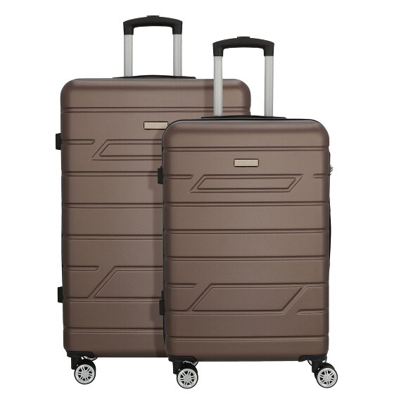 Nowi Bergamo 4 ruote Set di valigie 2 pezzi