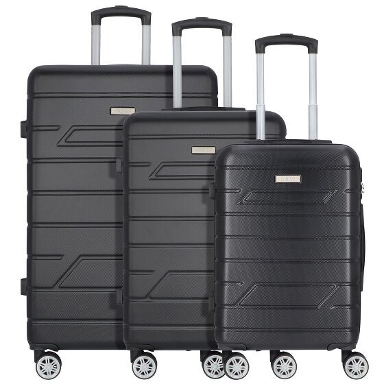Nowi Bergamo 4 ruote Set di valigie 3 pezzi