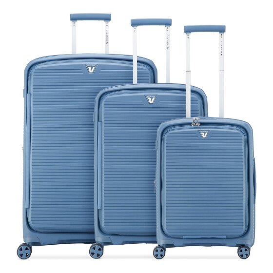 Roncato Arcade DLX 4 ruote Set di valigie 3 pezzi con piega di espansione