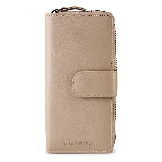 Jack Kinsky Livorno 1026 Portafoglio Protezione RFID Vera Pelle 19 cm